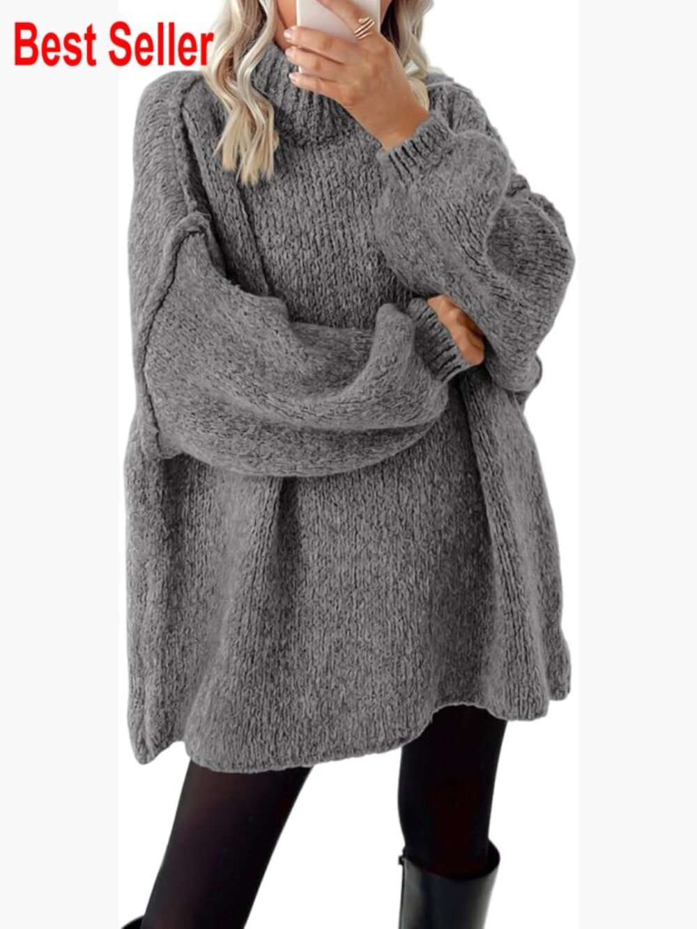 Mock Neck Cable Knit Oversized Pullover Sweater Long Sleeve Thick Winter Tops